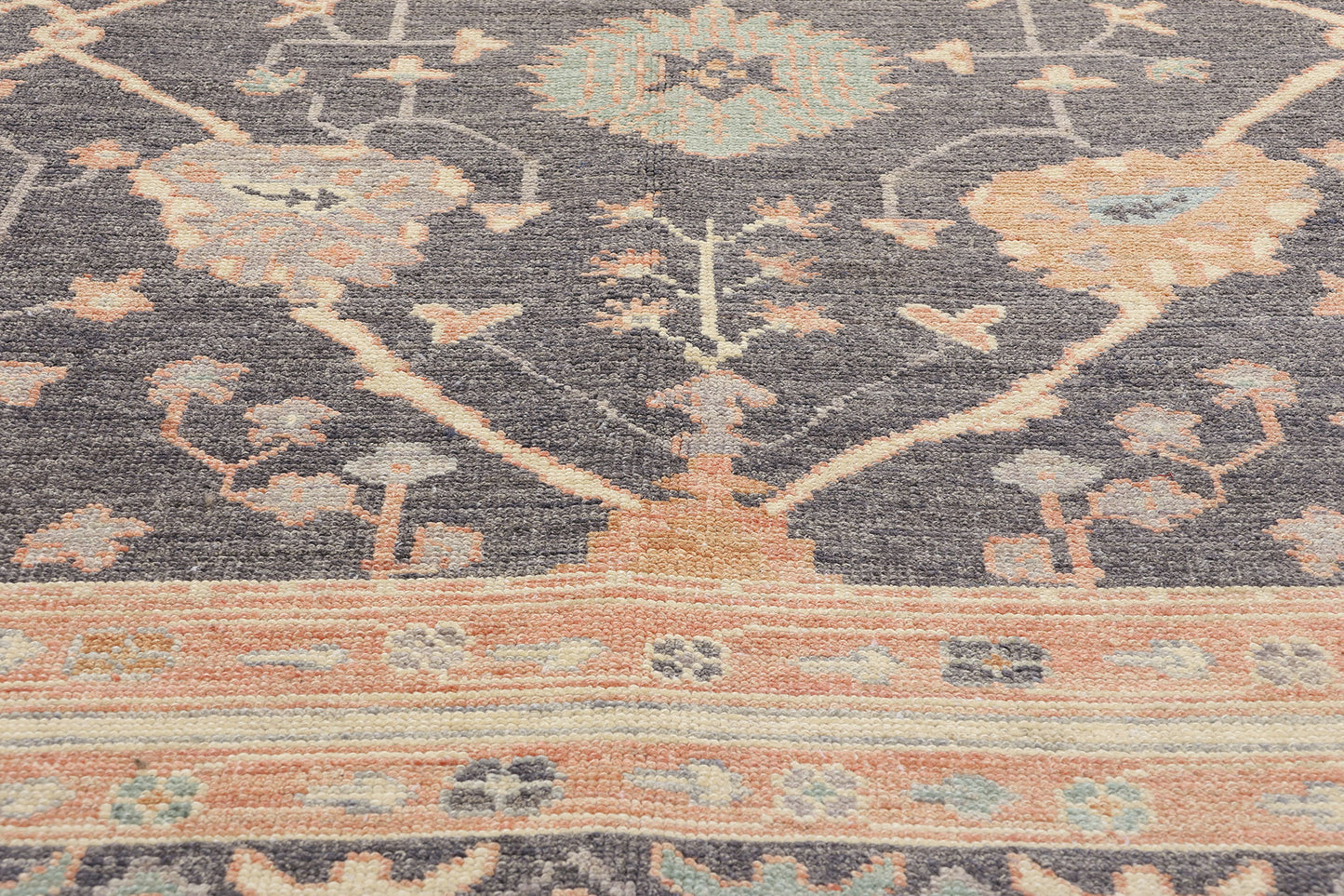 9 x 13 Modern Turkish Oushak Rug 79113