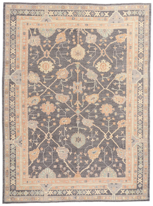 9 x 13 Modern Turkish Oushak Rug 79113