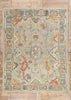9 x 12 Modern Gray Oushak Soumak Rug 81143