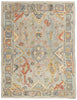 9 x 12 Modern Gray Oushak Soumak Rug 81143