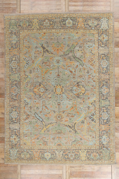 10 x 14 Gray Modern Pakistani Sultanabad Rug 81170