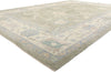 11 x 16 Modern Green Turkish Oushak Rug 53988