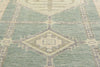 4 x 14 Modern Green Turkish Oushak Rug 53984