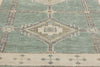 4 x 14 Modern Green Turkish Oushak Rug 53985
