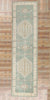 4 x 14 Modern Green Turkish Oushak Rug 53985