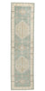 4 x 14 Modern Green Turkish Oushak Rug 53985
