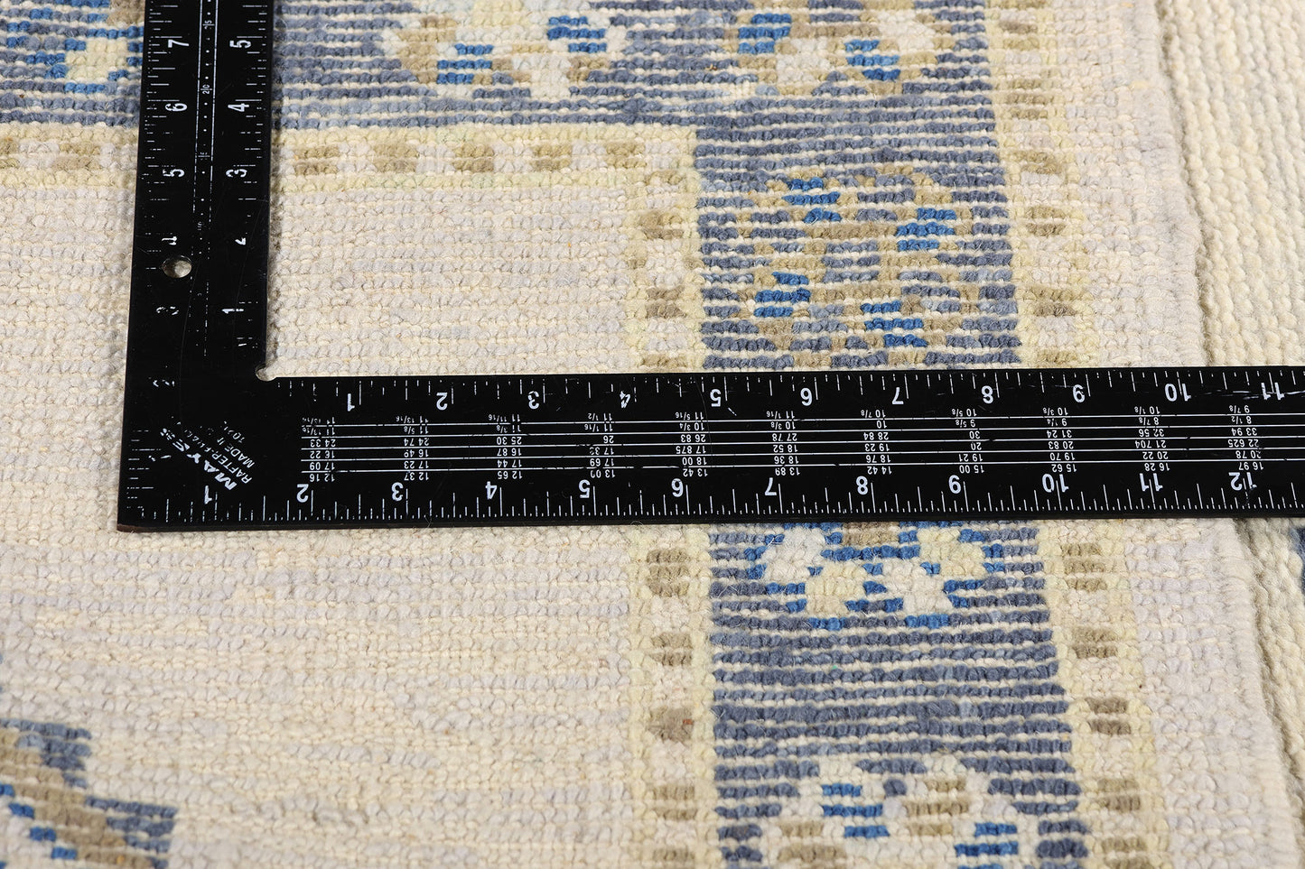 3 x 18 Modern Ivory Turkish Oushak Rug 54017
