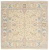 6 x 6 Modern Ivory Oushak Rug 79196