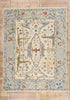 9 x 12 Modern Ivory Oushak Soumak Rug 81168