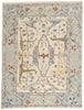 9 x 12 Modern Ivory Oushak Soumak Rug 81168