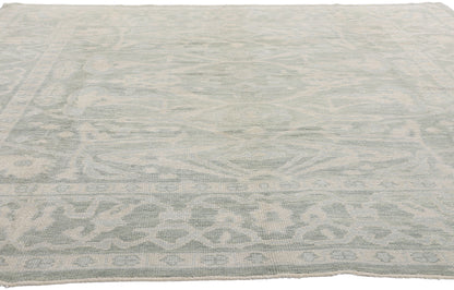 8 x 10 Modern Light Green Turkish Oushak Rug 54005