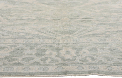 8 x 10 Modern Light Green Turkish Oushak Rug 54005