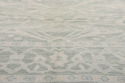 8 x 10 Modern Light Green Turkish Oushak Rug 54005
