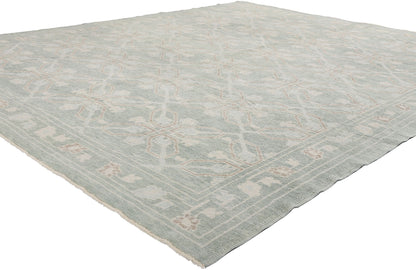 8 x 10 Light Green Turkish Oushak Rug 54006