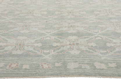 8 x 10 Light Green Turkish Oushak Rug 54006