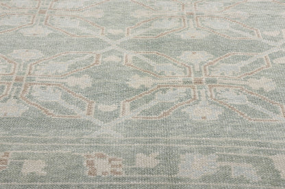 8 x 10 Light Green Turkish Oushak Rug 54006