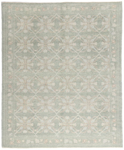 8 x 10 Light Green Turkish Oushak Rug 54006