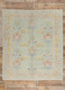 8 x 9 Modern Light Green Turkish Oushak Rug 54015