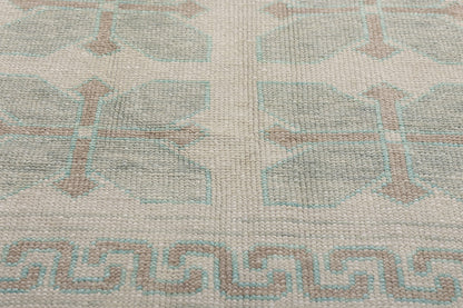 8 x 9 Modern Light Green Turkish Oushak Rug 54007