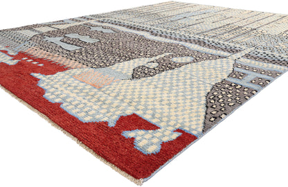 10 x 14 - Blue Pakistani Moroccan Rug - 80644