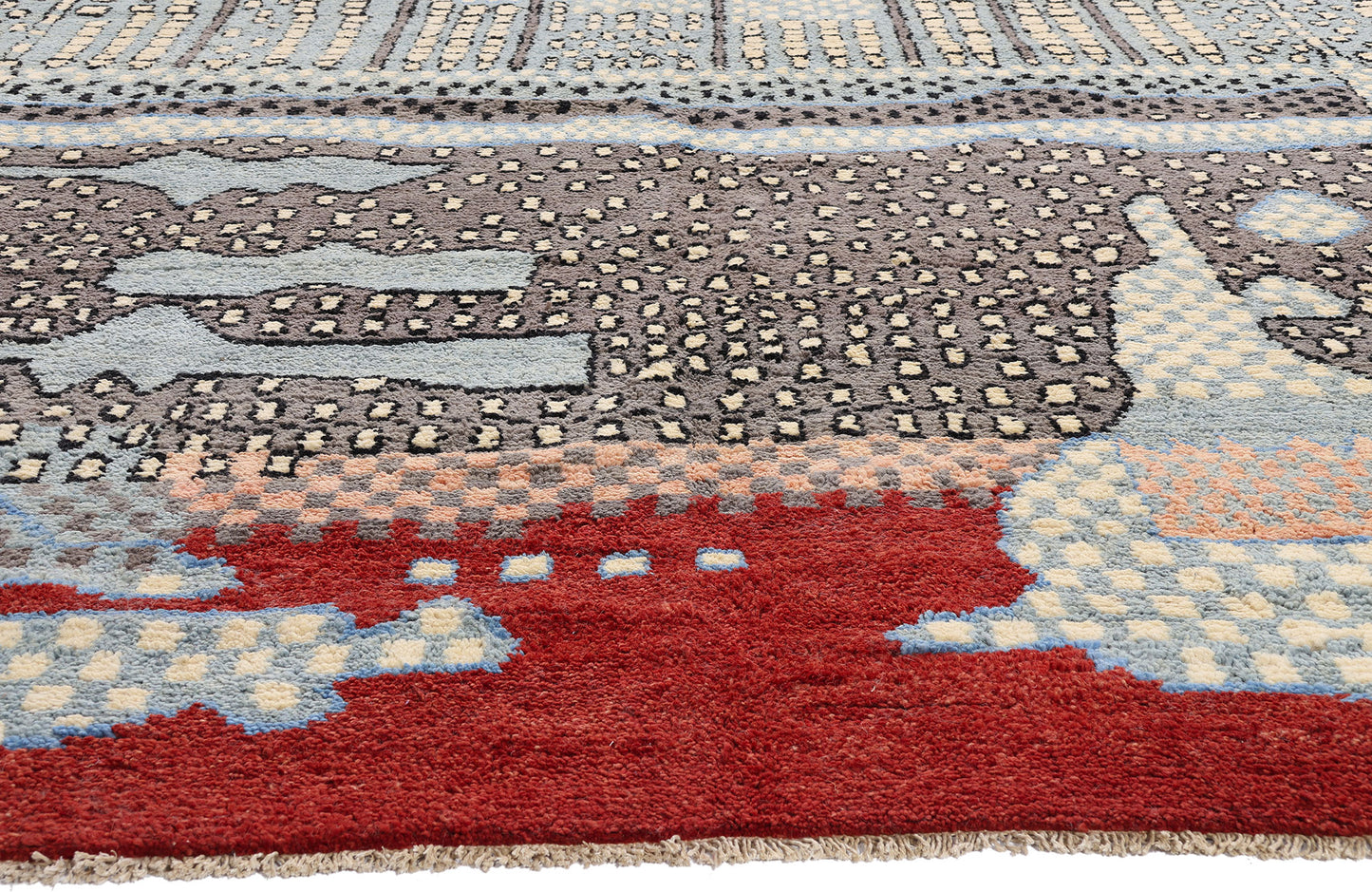 10 x 14 - Blue Pakistani Moroccan Rug - 80644