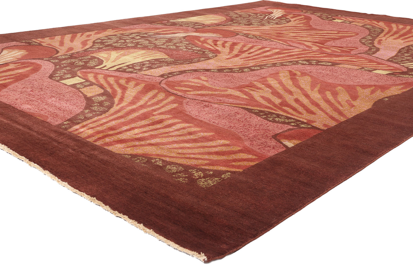 10 x 14 Modern Moser Mushroom Biophilic Rug 31090