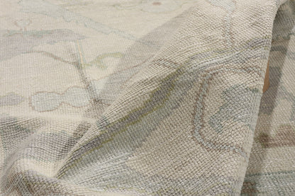10 x 14 - Ivory New Oushak Rug - 54031