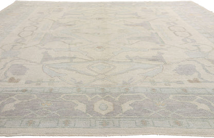 10 x 14 Modern Muted Turkish Oushak Rug 54031