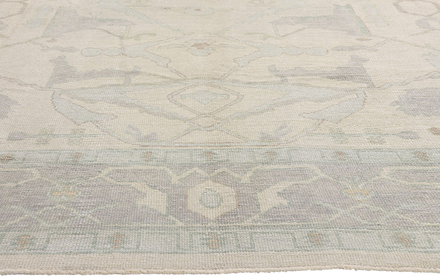 10 x 14 Modern Muted Turkish Oushak Rug 54031