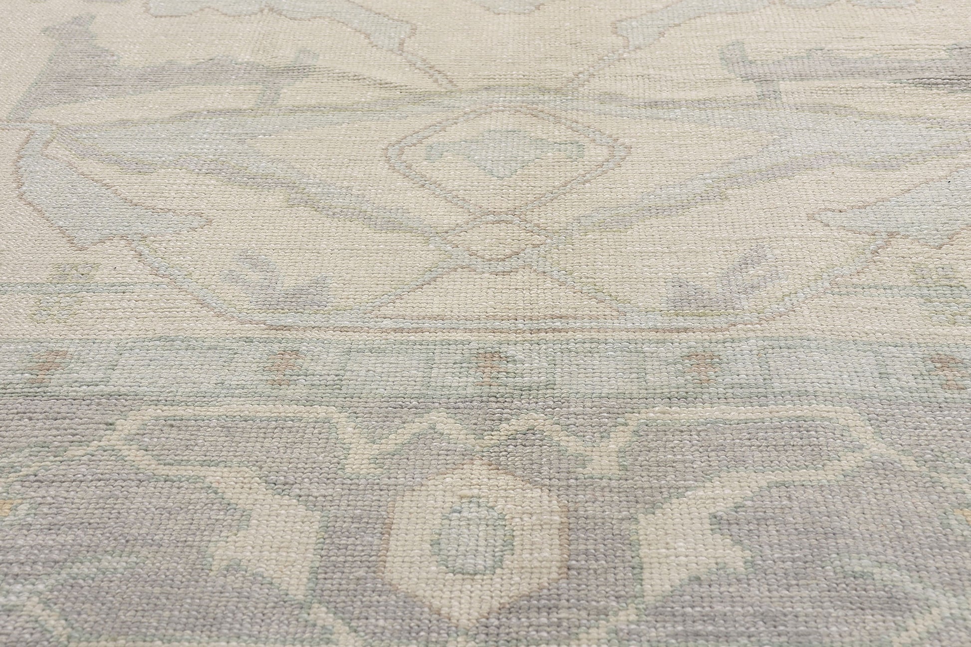 10 x 14 Modern Muted Turkish Oushak Rug 54031