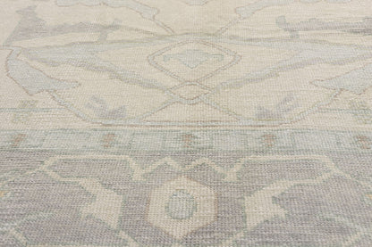 10 x 14 Modern Muted Turkish Oushak Rug 54031
