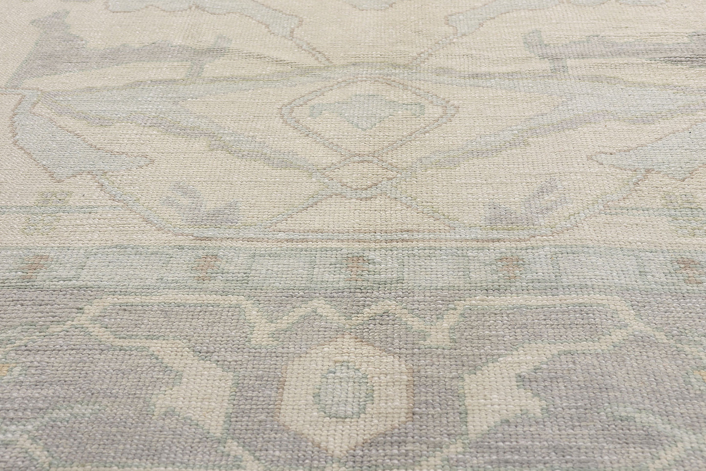 10 x 14 - Ivory New Oushak Rug - 54031