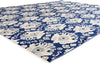 9 x 12 Navy Blue Modern Indian Ikat Rug 30269
