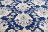 9 x 12 Navy Blue Modern Indian Ikat Rug 30269