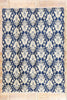 9 x 12 Navy Blue Modern Indian Ikat Rug 30269