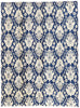 9 x 12 Navy Blue Modern Indian Ikat Rug 30269