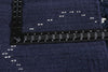 11 x 13 - Navy Blue Modern Moroccan Rug - 30387