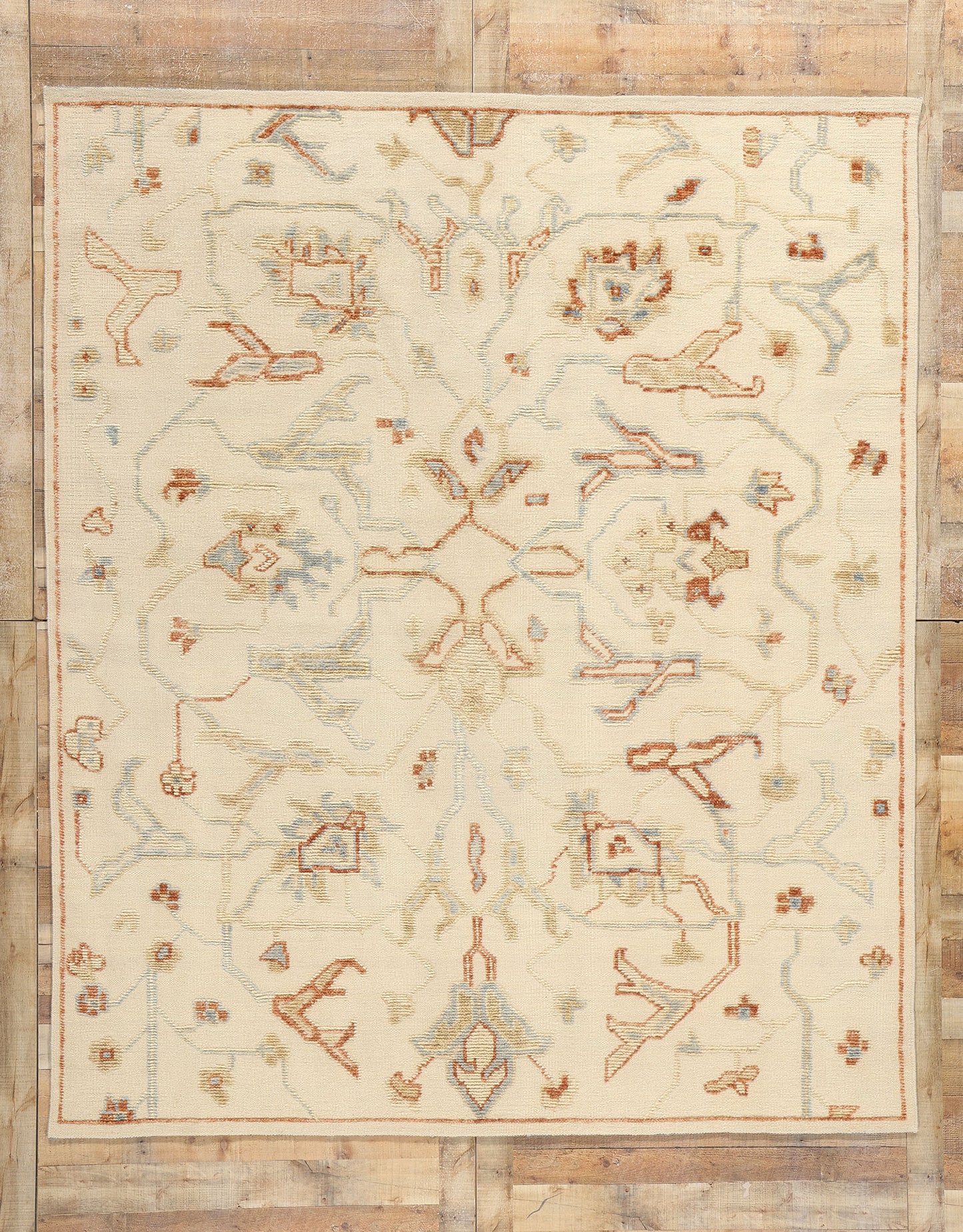8 x 10 Desert Sands Modern Oushak High-Low Rug 31250