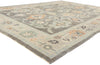 10 x 14 Modern Blue-Gray Turkish Oushak Rug 53953