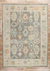 10 x 14 Modern Blue-Gray Turkish Oushak Rug 53953