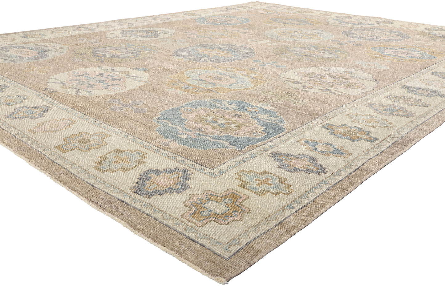 11 x 14 Modern Turkish Oushak Rug 53987