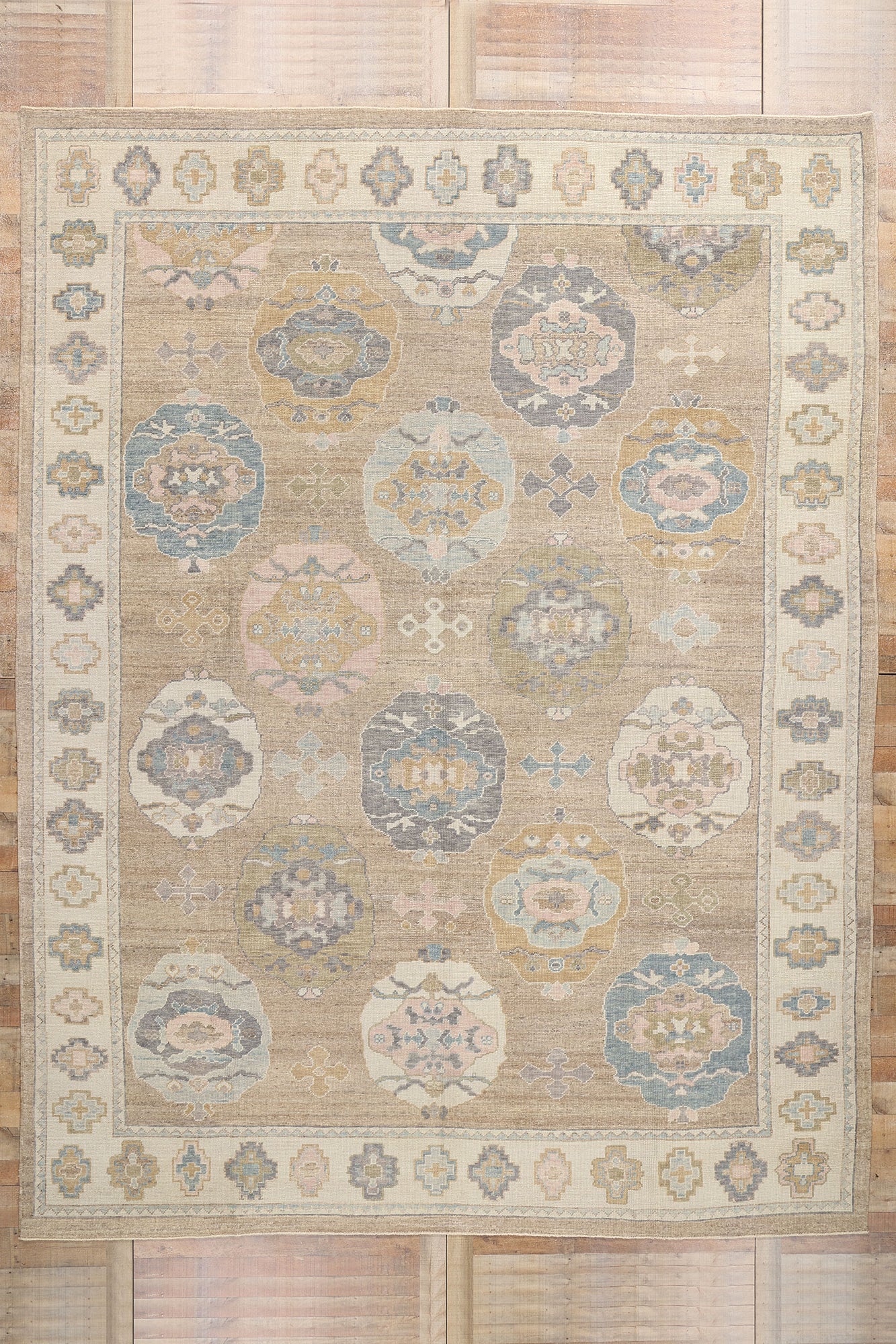11 x 14 Modern Turkish Oushak Rug 53987