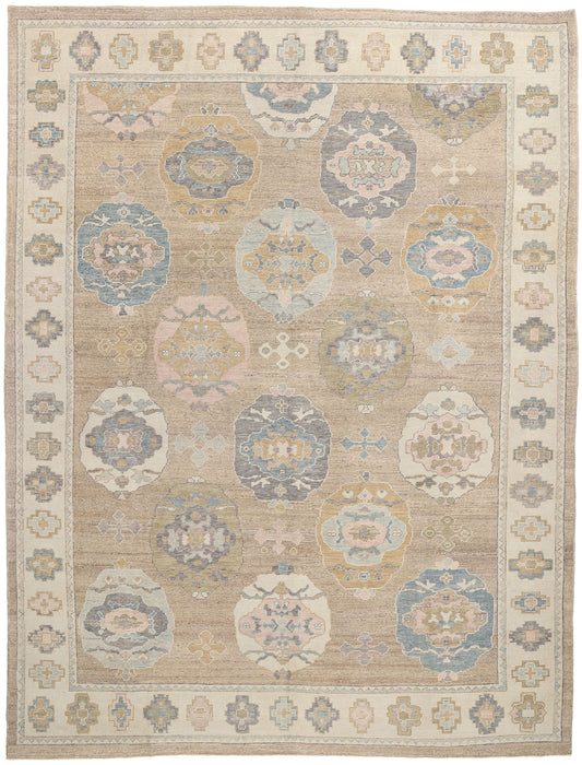 11 x 14 Modern Turkish Oushak Rug 53987