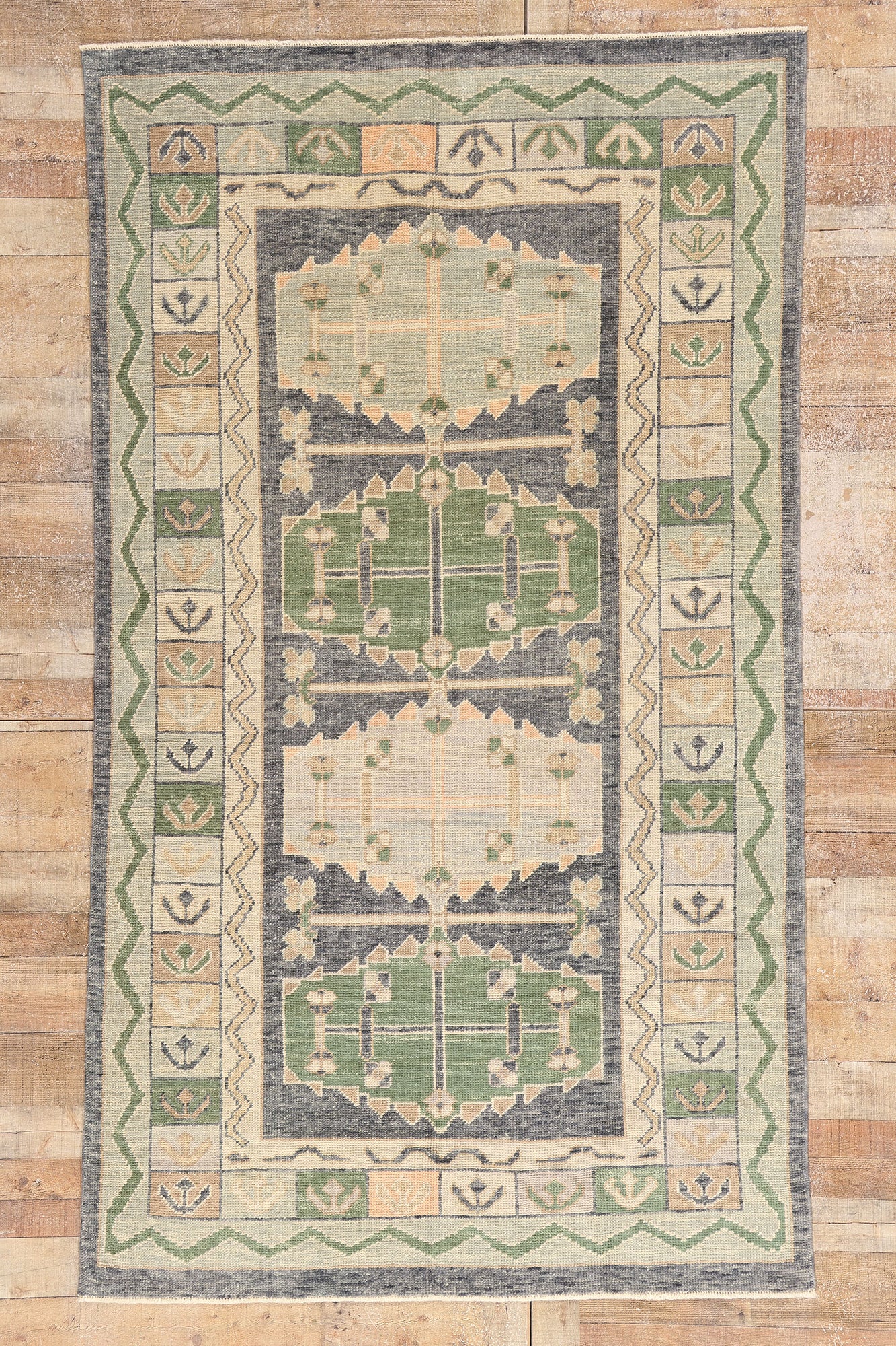 5 x 9 Modern Turkish Oushak Rug 53990