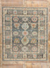 8 x 10 Modern Blue-Gray Turkish Oushak Rug 53955
