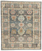 8 x 10 Modern Blue-Gray Turkish Oushak Rug 53955