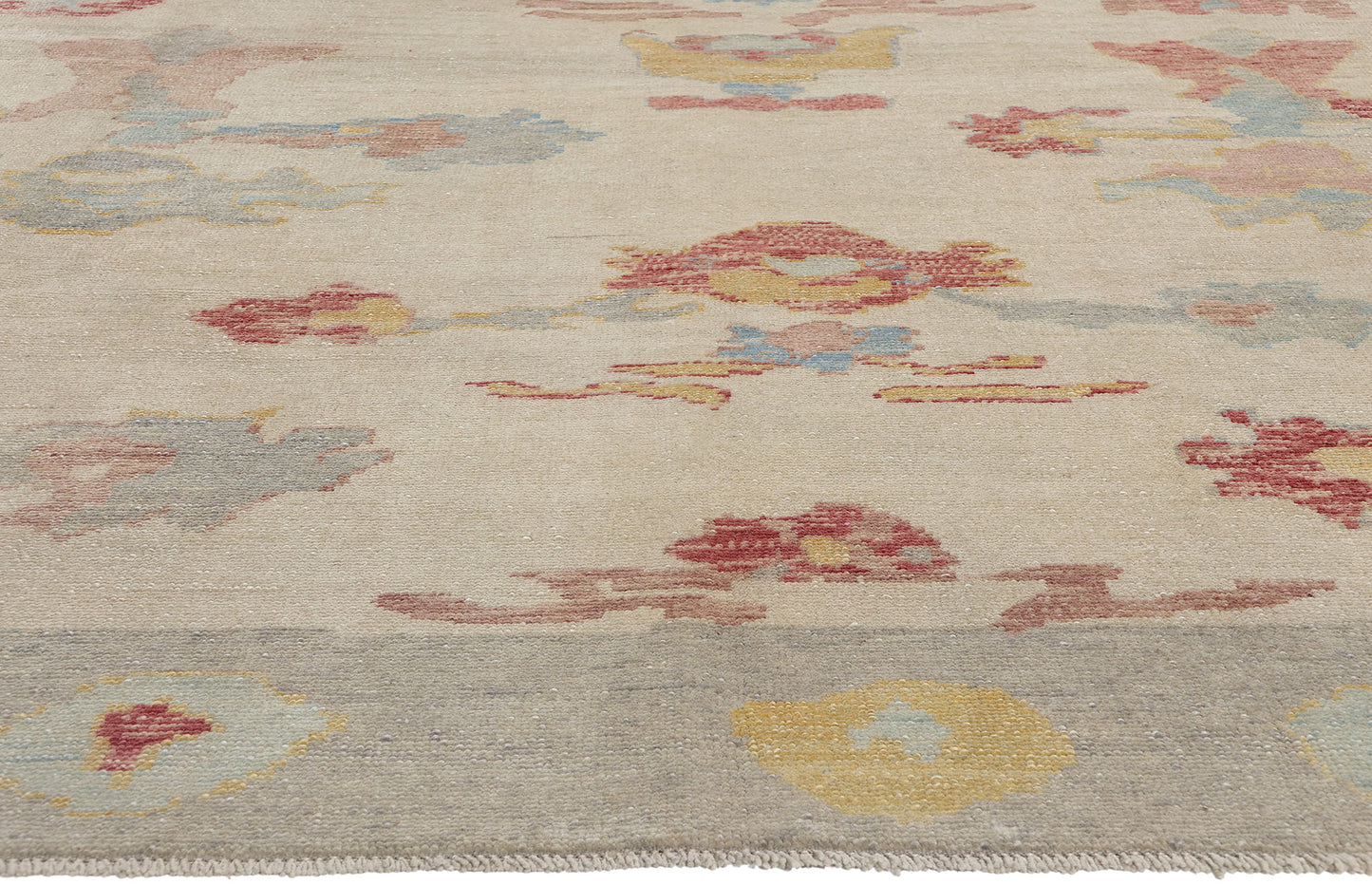 9 x 11 Modern Turkish Oushak Rug 53975