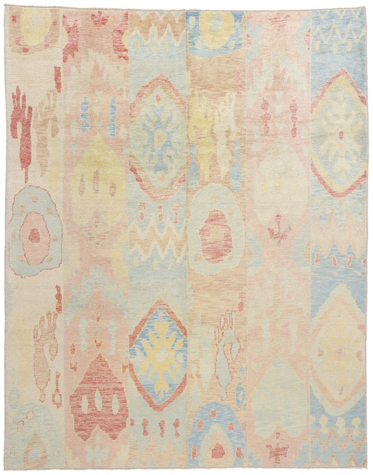 9 x 12 Modern Turkish Oushak Rug 53967