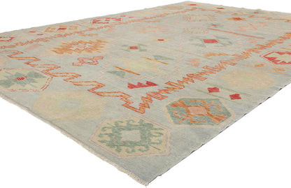 9 x 13 Modern Turkish Oushak Rug 53979