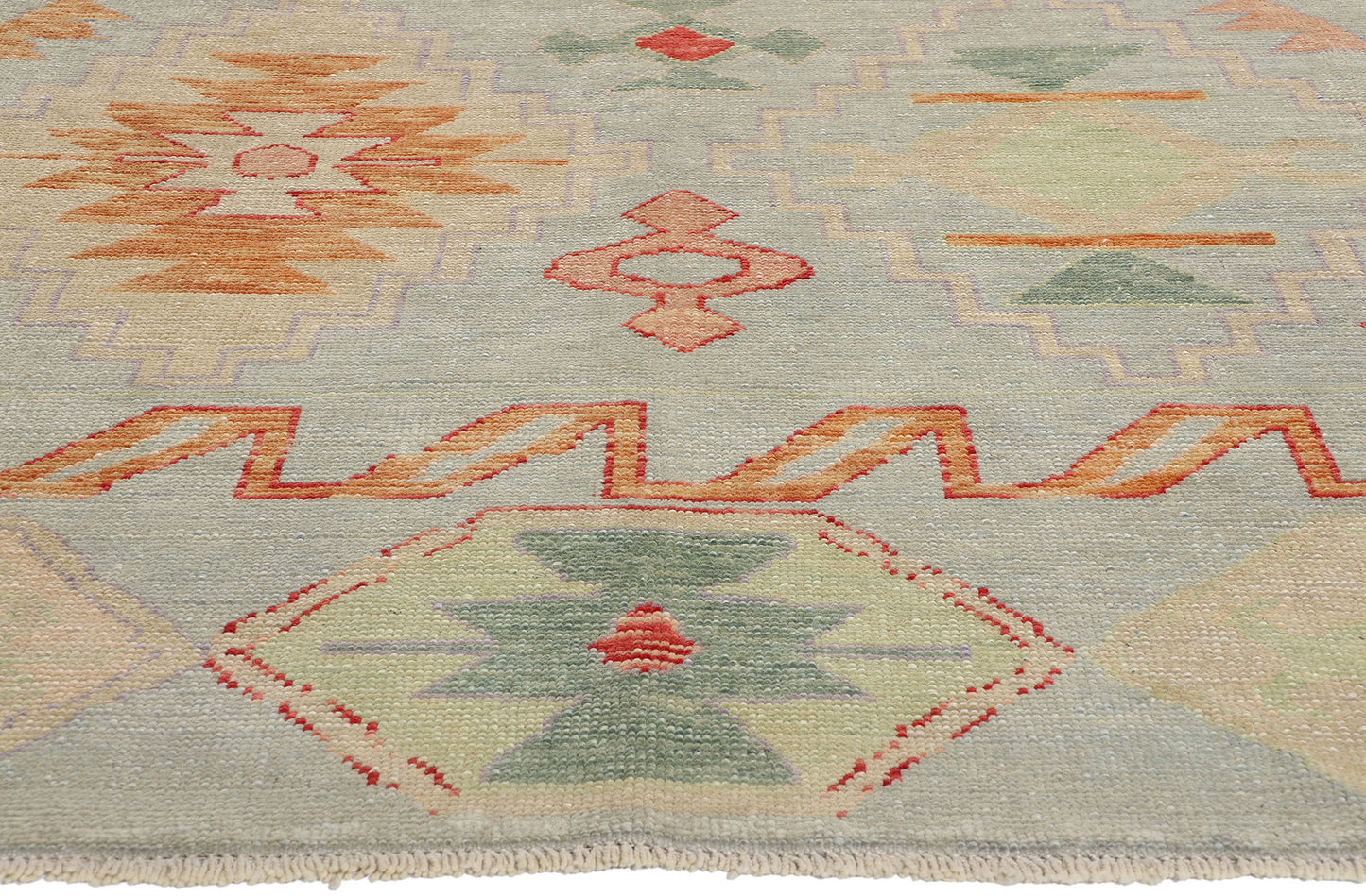 9 x 13 Modern Turkish Oushak Rug 53979